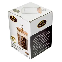 Ємність для зберігання сипучих продуктів LeGlass Amber, 750 мл (605-006) - мініатюра 2