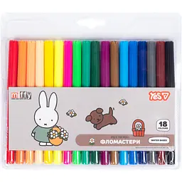 Фломастери Yes Miffy 18 кольорів (650605)