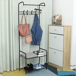 Вішалка-стійка для одягу XPRO Rack для підлоги чорна (43155-_398) - мініатюра 3