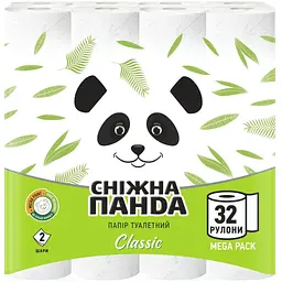 Туалетний папір Сніжна Панда Classic 2 шари 32 рулони (4820183971593)