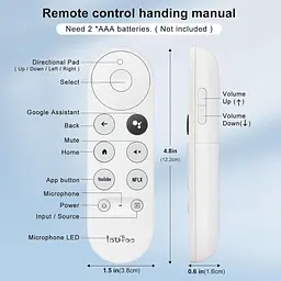 Голосовий пульт керування для Chromecast Google TV HD 4K та Google TV Streamer - мініатюра 7