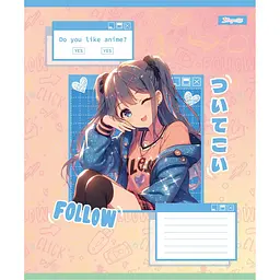 Набір зошитів 1 вересня Follow Anime А5, 12 аркушів 25 шт. (768119) - мініатюра 3
