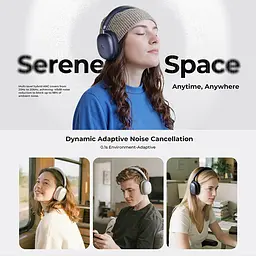 Навушники накладні бездротові HAVIT H670BT "SPACE S1" ANC Blue HAVIT (29147-000) - мініатюра 6
