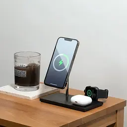 Бездротовий зарядний пристрій Native Union Snap 3 in 1 Magnetic Wireless Charger Black (SNAP-3IN1-BLK-EU) - мініатюра 7