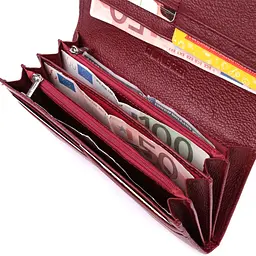 Оригінальний жіночий гаманець з натуральної шкіри ST Leather 22522 бордовий - мініатюра 10