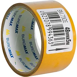 Скотч Buromax двосторонній на поліпропіленовій основі 48 мм х 5 м (BM.7509) - мініатюра 2