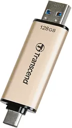 Накопичувач 128GB USB 3.2 Type-A + Type-C JetFlash 930 R420/W400MB/s Чорний Transcend teh0013382 - мініатюра 3