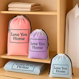 Набір сумок для зберігання на зав'язках 30х40-15 шт. LoveYouHome - мініатюра 5