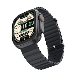 Смарт-часи XO M11Ultra Curved Screen 9th Generation Wireless Charging Smart Talking Watch чорний