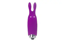 Віброкуль зі стимулюючими вушками Adrien Lastic Pocket Vibe Rabbit Purple, 8.5х2.3 см (фіолетовий) - мініатюра 2