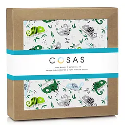 Пелюшка багаторазова Cosas непромокаюча Chameleon 50x70 см, зелена