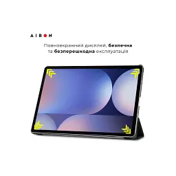 Чохол до планшета AirOn Premium Samsung Galaxy tab S10 Plus 12.4 2024 + film Black (4822356758483) - мініатюра 7