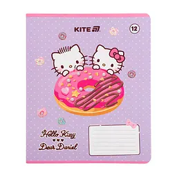 Зошит Kite Hello Kitty, 12 аркушів, клітинка (HK25-232-2), в асортименті - мініатюра 5