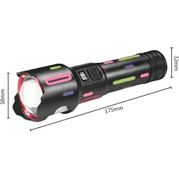 Ліхтарик DK Flashlight L-2405-TG Black [154287] - мініатюра 3