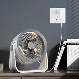 Портативний вентилятор S35 Built-in aromatherapy/mosquito repellent box 2400mAh White / Gray - мініатюра 4
