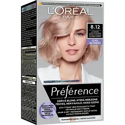 Фарба для волосся L'Oréal Paris Preference, відтінок 8.12 (Аляска), 174 мл (AA180700)