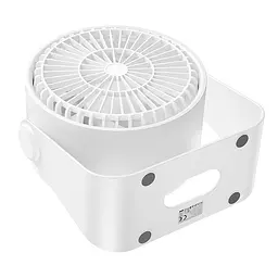 Настільний вентилятор Hoco HX66 desktop circulating fan 3000 mAh White - мініатюра 7
