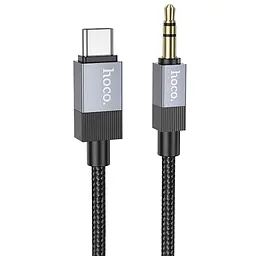 Аудіо кабель Aux Hoco UPA32B Clever digital Type-C to AUX 3.5 мм 1 м Black