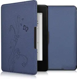 Електронна книга kwmobile, призначена для Amazon Kindle Paper білі мотики - Відкидний футляр для електронної книги з магнітним крі