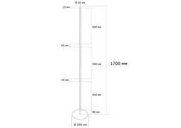 Торшер MJ-Light KONO FLOOR 3200K BK 15008 - мініатюра 5
