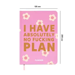 Мініпланер «I HAVE ABSOLUTELY NO PLAN mini» рожевий - мініатюра 2