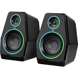 Акустична система 2.0 Defender Solar 10, 10Вт, Bluetooth, RGB підсвітка, USB, чорна - мініатюра 2