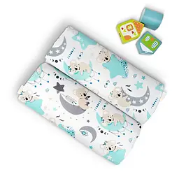Пелюшки фланелеві Cosas Koala & Stars 80х100 см, м'ятні - мініатюра 3