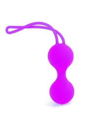 Набір вагінальних кульок Silicone Kegal Balls Set Purple - мініатюра 6