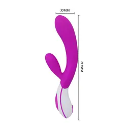 Вібратор-кролик Lybaile Pretty Love Colby Vibrator Силіконовий, 21.5х3.5 см - мініатюра 6