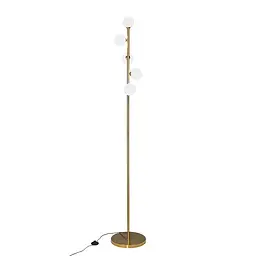 Торшер напольний Levistella 7529834-5 BRONZE, 5 плафонів, металевий корпус, білий скляний абажур, сучасний стиль для дому - мініатюра 2