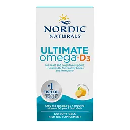 Риб'ячий жир Nordic Naturals Ultimate Omega-D3 120 капсул - мініатюра 2