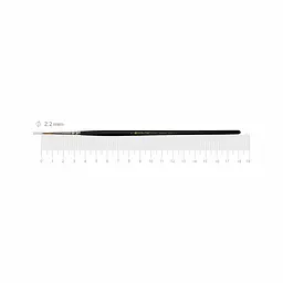 Пензель колонок круглий Classic 3007R №1 коротка ручка KOLOS (4823064900583)