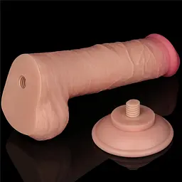 Фалоімітатор Sliding-Skin Dual Layer Dong 8'' Flesh 20.8 см тілесний - мініатюра 13