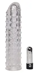 Насадка на пеніс You2Toys Orion Vibro Penis Sleeve 16х4 см прозорий - мініатюра 2