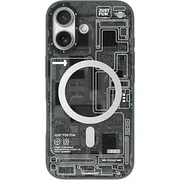 Чохол YoungKit Futuristic Circuit Board with Magnetic Ring для Apple iPhone 17 Black [168263]