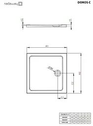 Душовий піддон Radaway Doros C 90 SDRC9090-01 - мініатюра 5