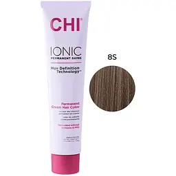 Крем-фарба для волосся CHI Ionic 8S середній сріблястий блонд професійна безаміачна 85 г - мініатюра 2