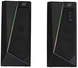 Акустична система 2E 2.0 PCS233 RGB USB Black (2E-PCS233BK) - мініатюра 2
