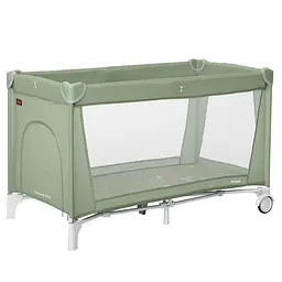 Манеж дитячий ігровий з матрацом і сумкою для транспортування Piccolo Mint Green 125*65 см CARRELLO зелений