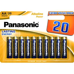 Батарейка Panasonic LR06 Alkaline Power * 20 (LR6REB/20BW) - мініатюра 1
