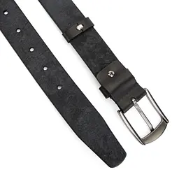 Ремінь чоловічий шкіряний Handycover НС-3428 чорний (130 см) - мініатюра 4