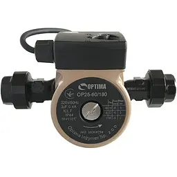 Насос циркуляційний Optima OP25-60 180мм + гайки + кабель з вилкою - мініатюра 4