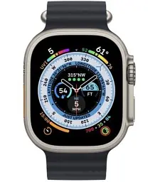 Смарт-годинник Hk8 pro Max Ultra сенсорний українське меню black (16079) - мініатюра 3