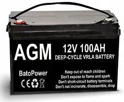 Акумуляторна батарея BatoPower AGM 12 V 100 Ah VRLA
