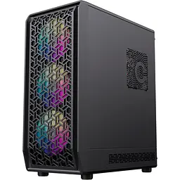 Корпус GameMax Forge COC, Black, без БП, Midi Tower, Micro ATX / Mini ITX, Type-C / USB 3.0 / USB 2.0, макс. CPU - 155 мм / VGA - 330 мм, 4x120 мм ARGB, 1xCOC Turbo Fan, бічна панель із загартованого скла - мініатюра 2