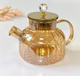 Чайник скляний Страйп 1000 мл