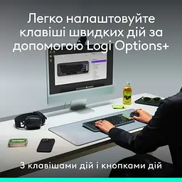 Комплект клавіатура та миша Logitech POP Icon Combo Bluetooth UA Graphite [920-013156] [121099] - мініатюра 10