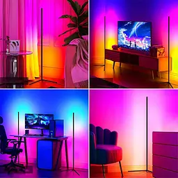 Підлогова кутова LED лампа RGB Magic 1 Bluetooth USB with app Black Epik teh0029713 - мініатюра 3