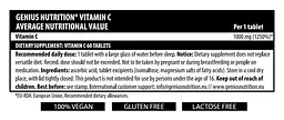 Вітамін Genius Nutrition Vitamin C 60 таблеток - мініатюра 2