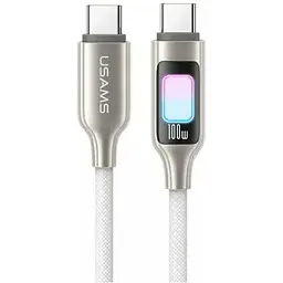 Кабель Usams TC Series USB-C to USB-C 100W, 1,2 м SJ750USB01 Titanium (6958444992921)
